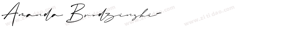 Amanda Brodzinski字体转换